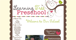 Desktop Screenshot of learningtreepre-school.com